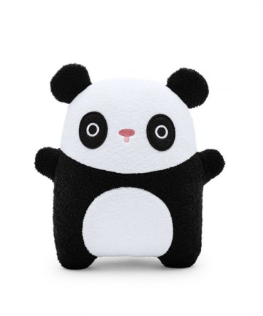 alt="Noodoll - Peluche panda kawai pour enfant - Ricebamboo - Noir et blanc"