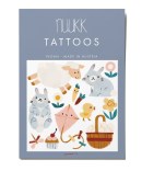 alt="Nuuk- Tattoos - Tatouages temporaires pour enfants vegan avec animaux - Pâques"