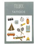 alt="Nuuk- Tattoos - Tatouages pour enfants vegan avec animaux - Camping"