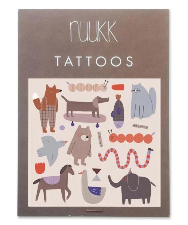 alt="Nuuk- Tattoos - Tatouages pour enfants vegan avec animaux - Friends"