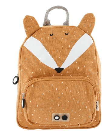 alt="Trixie - Sac à dos d'école enfant - Sac orange renard - vue de face - Mr Fox"