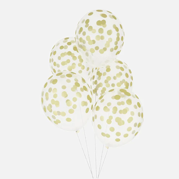 Lot de 5 ballons Confettis – My Little Day – Poulpito